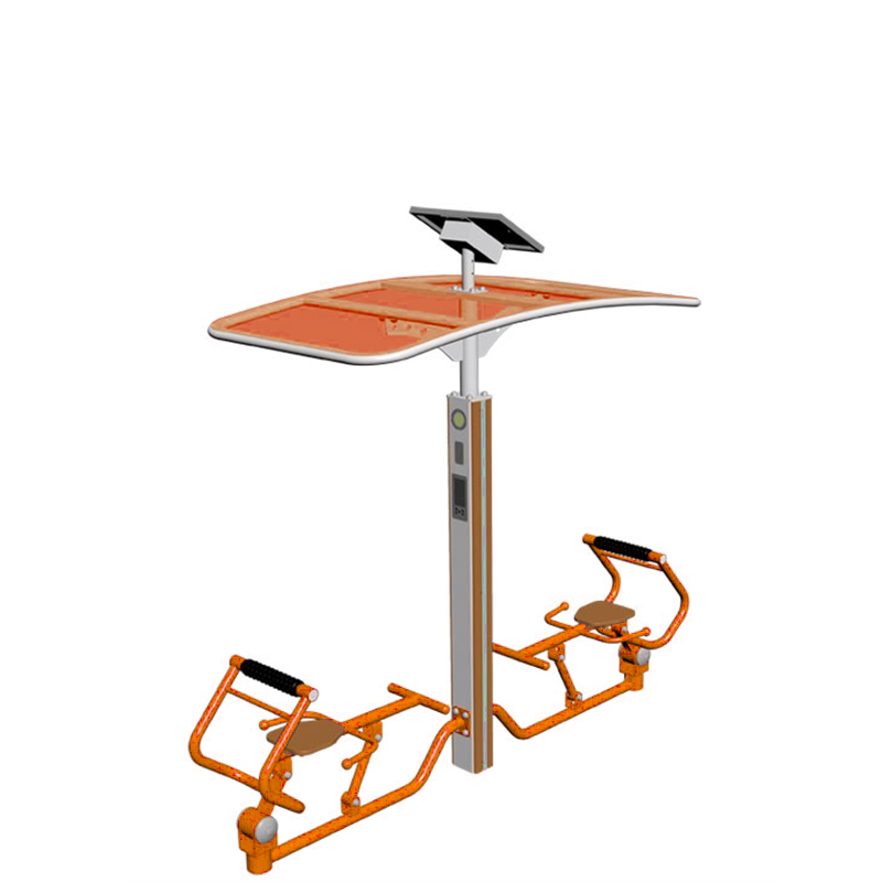 智能双位背部按摩器 - 谈求吧官网校园健身路径设备