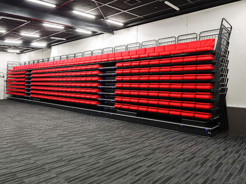 体验场馆电动伸缩看台座椅